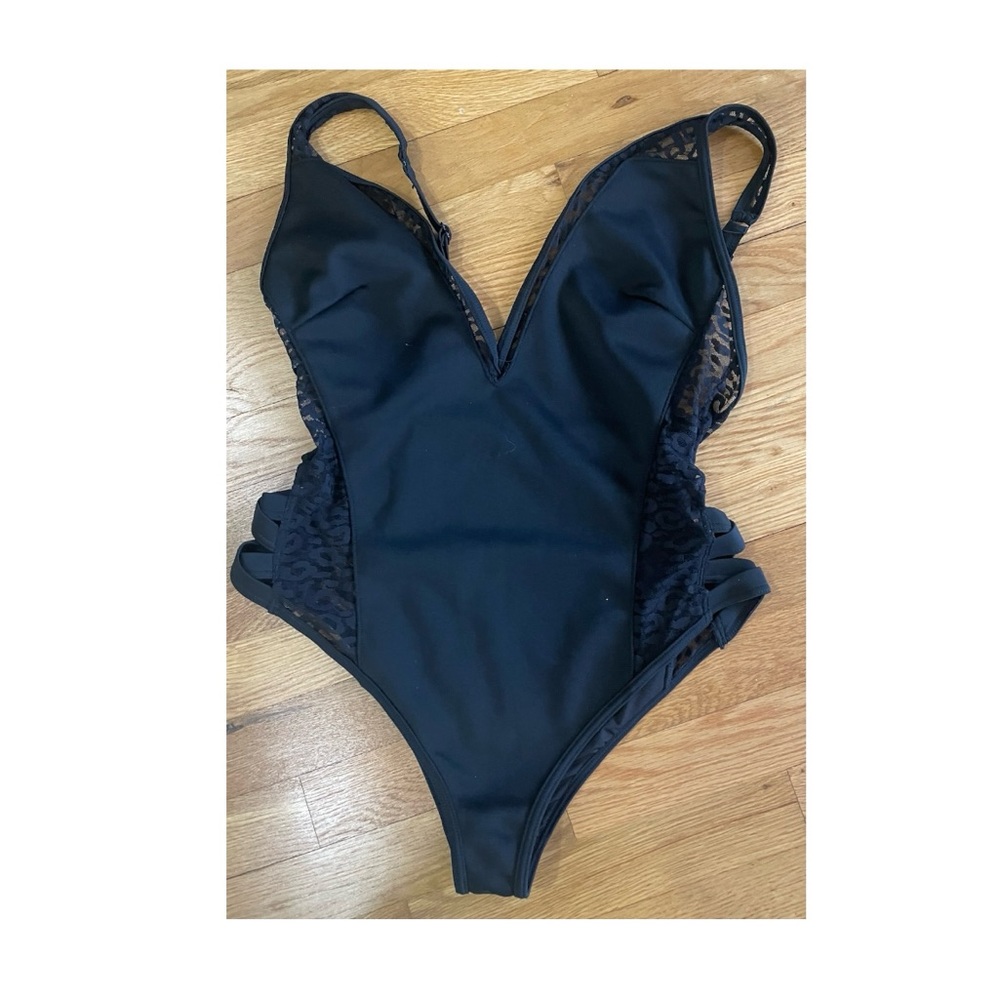 Elegant Black Lace Bathing Suit By ASOS